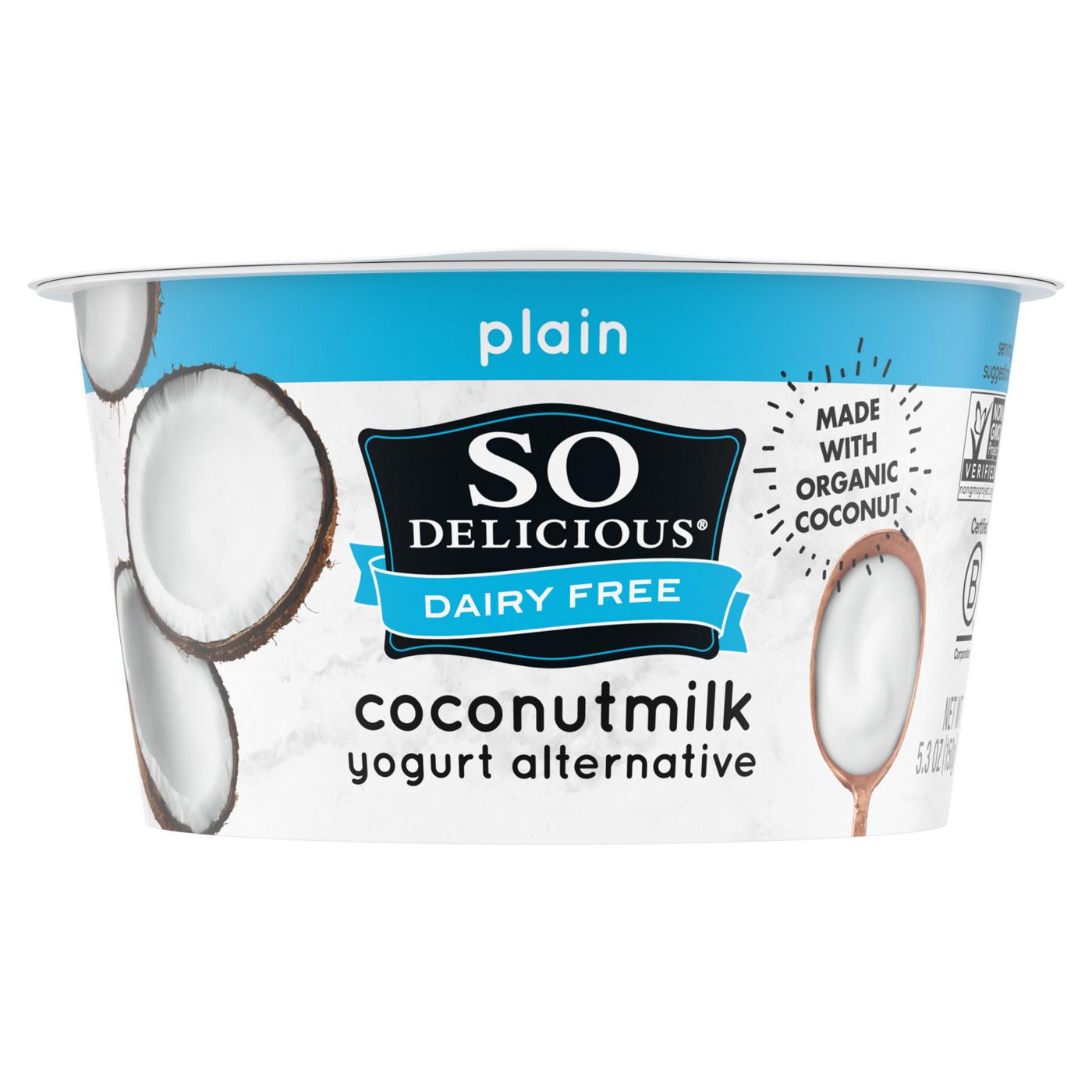 So Delicious Dairy Free Plain Coconutmilk Yogurt; image 2 of 9