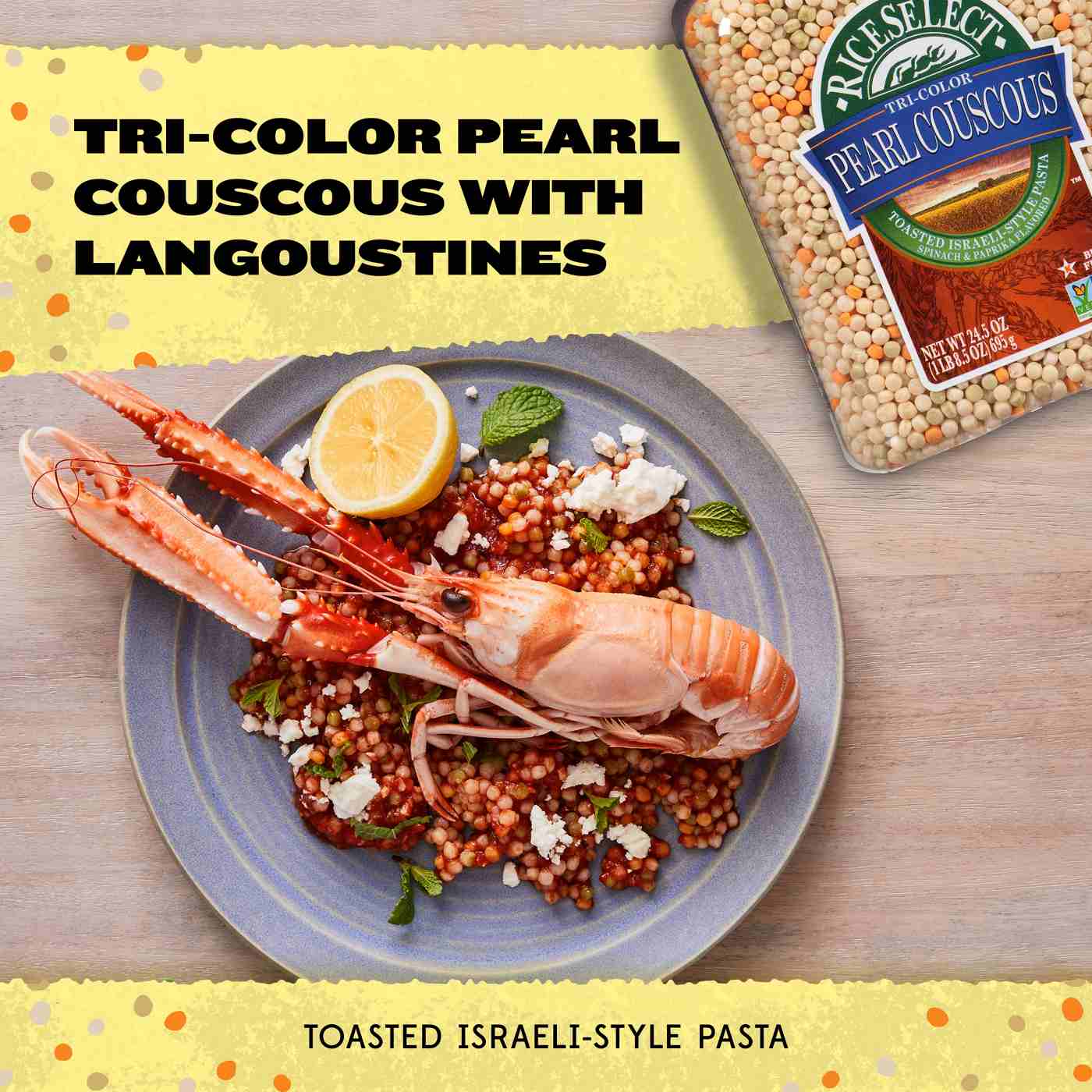 Rice Select Tri-color Pearl Couscous; image 3 of 6