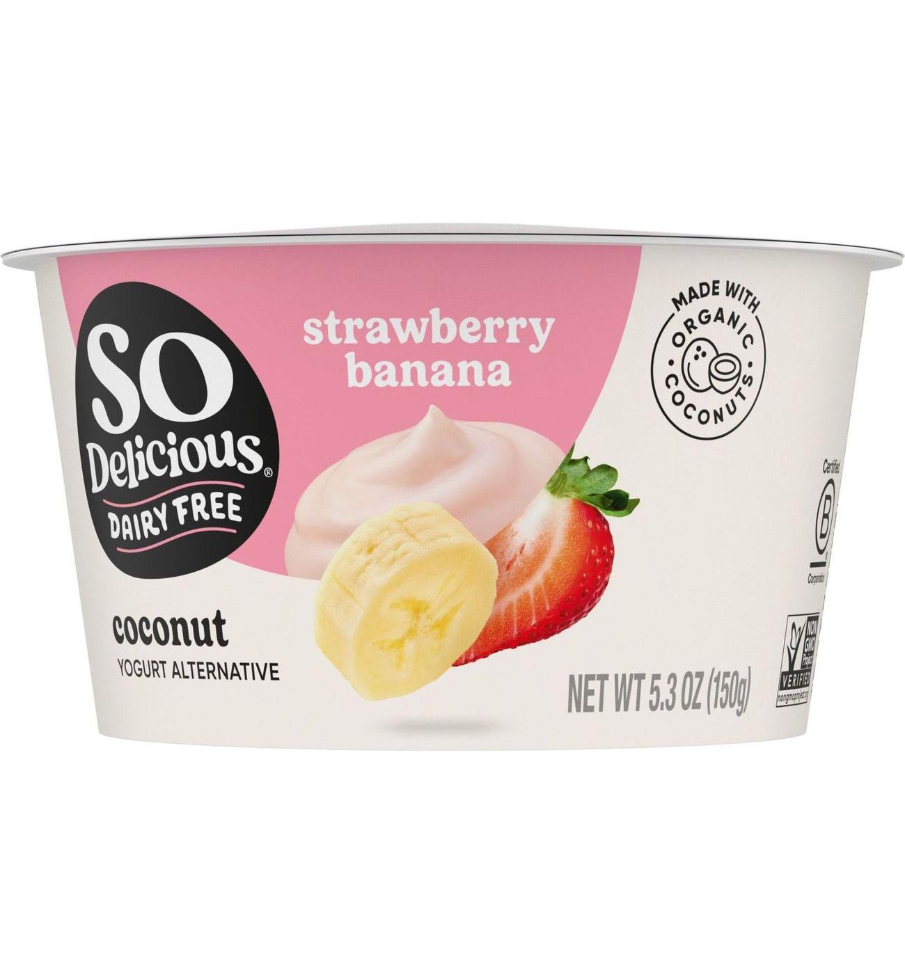 So Delicious Coconut Milk Yogurt Alternative Strawberry Banana Shop