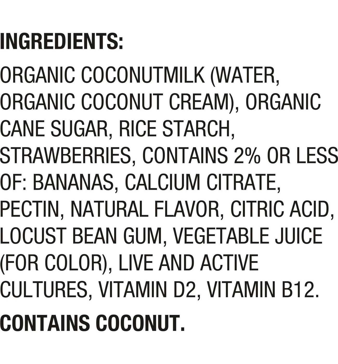 So Delicious Coconut Milk Yogurt Alternative - Strawberry Banana; image 6 of 8
