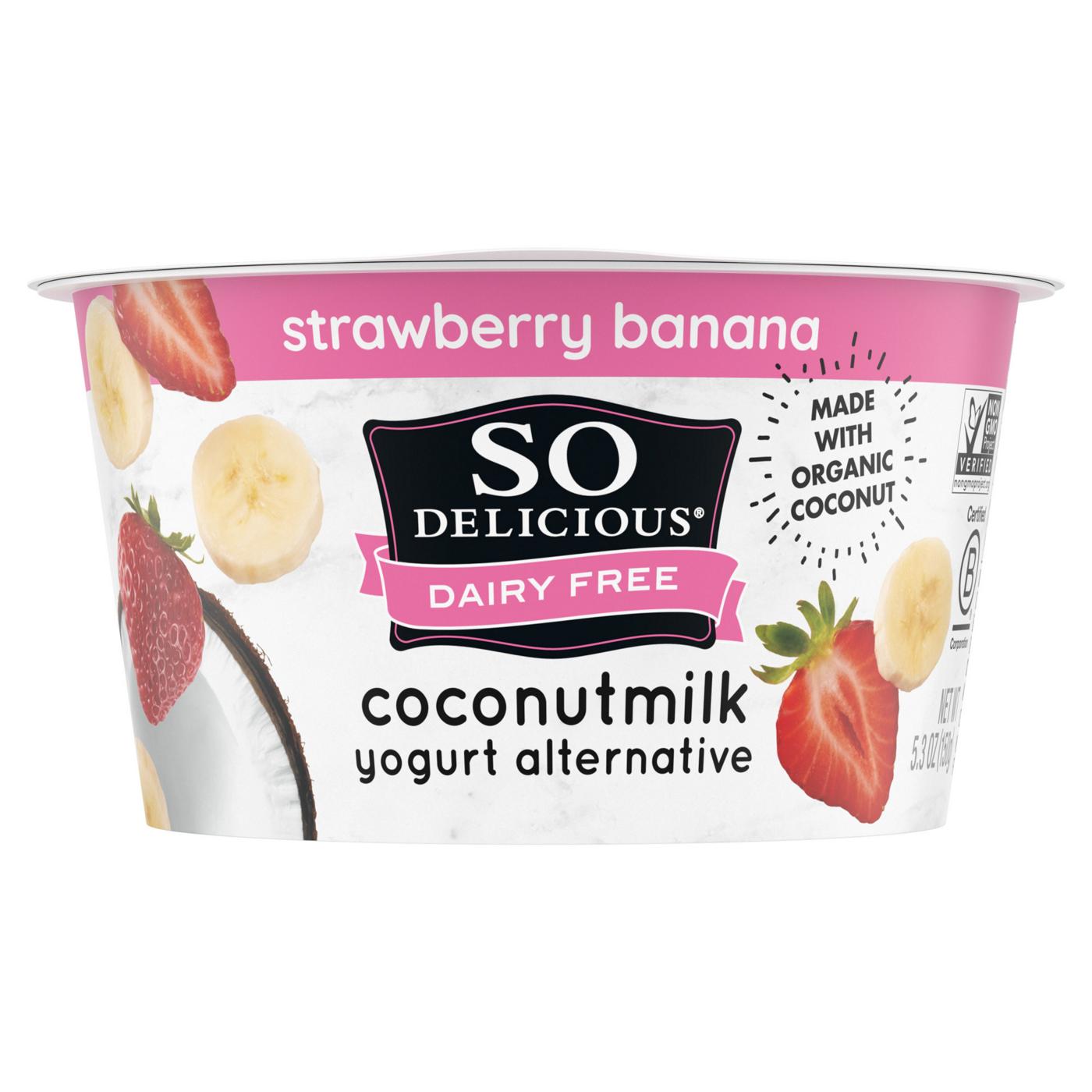 So Delicious Strawberry Banana Coconut Milk Yogurt Alternative; image 7 of 8