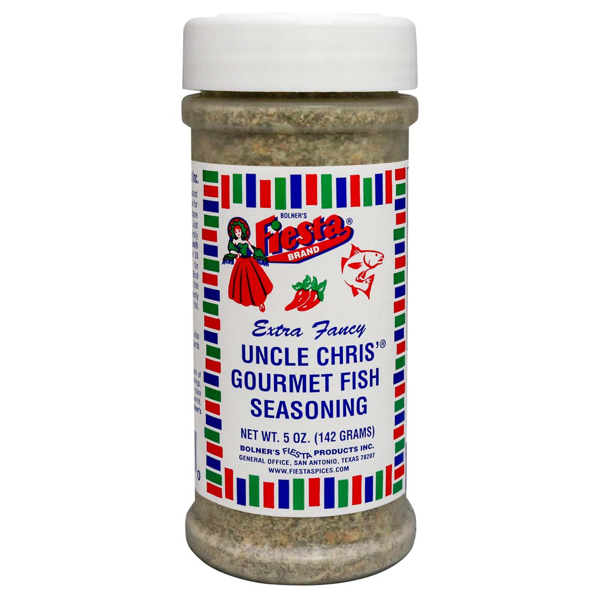Bolner's Fiesta Uncle Chris Gourmet Fish Seasoning Shop Spice Mixes