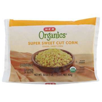 H-E-B Organics Steamable Super Sweet Cut Corn
