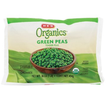 H-E-B Organics Steamable Green Peas, 16 oz