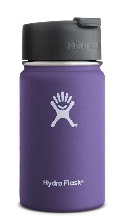 Hydro Flask Wide Mouth BPA Free Travel Mug Hydro Flip Lid, Plum 