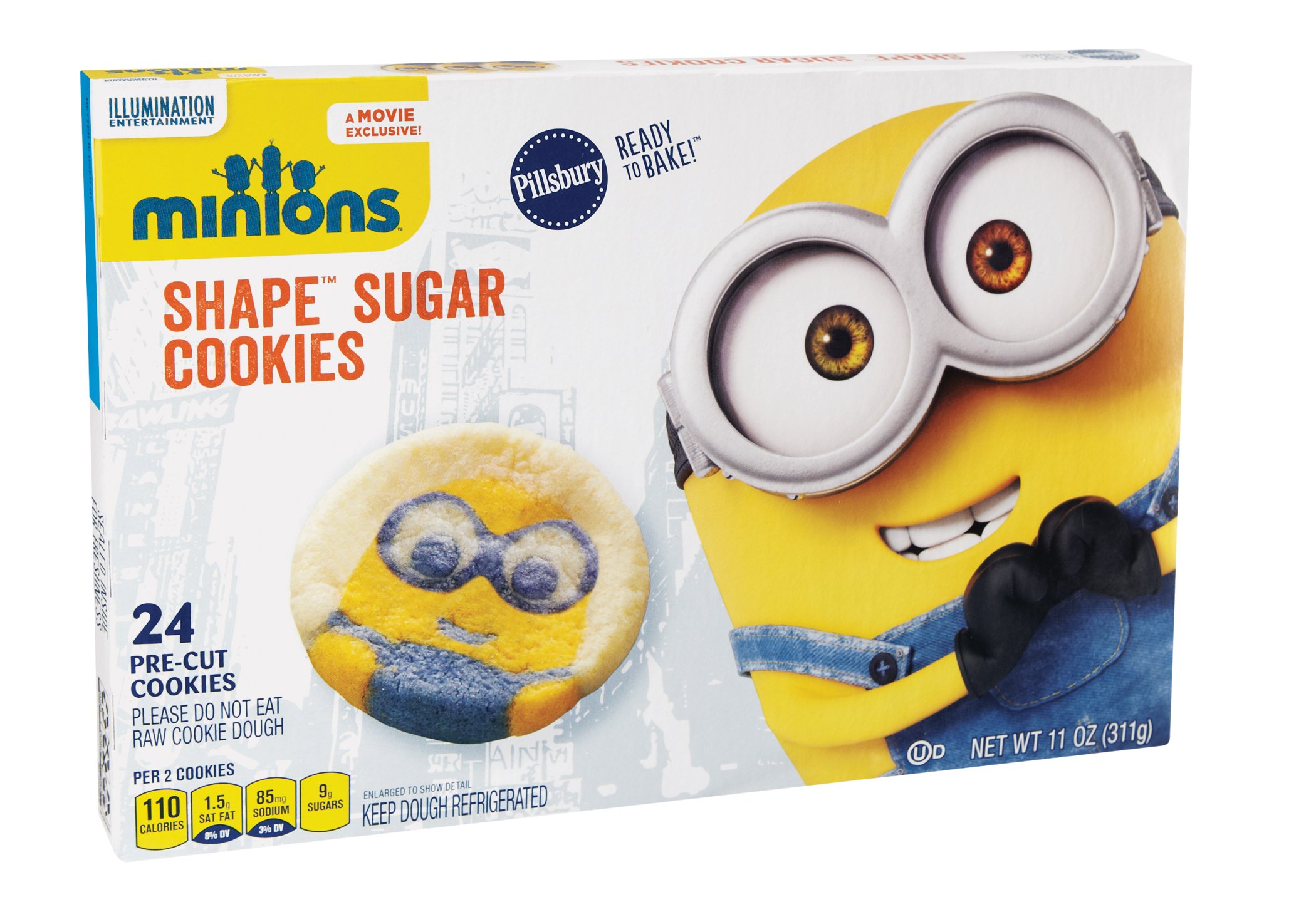 Pillsbury Shape Sugar Cookie Minions Shop Biscuit Cookie Dough At H E B