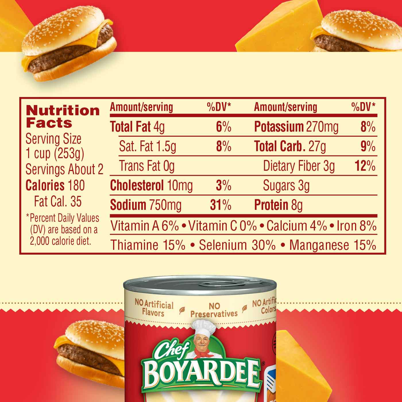 Chef Boyardee Cheesy Burger Macaroni; image 3 of 7