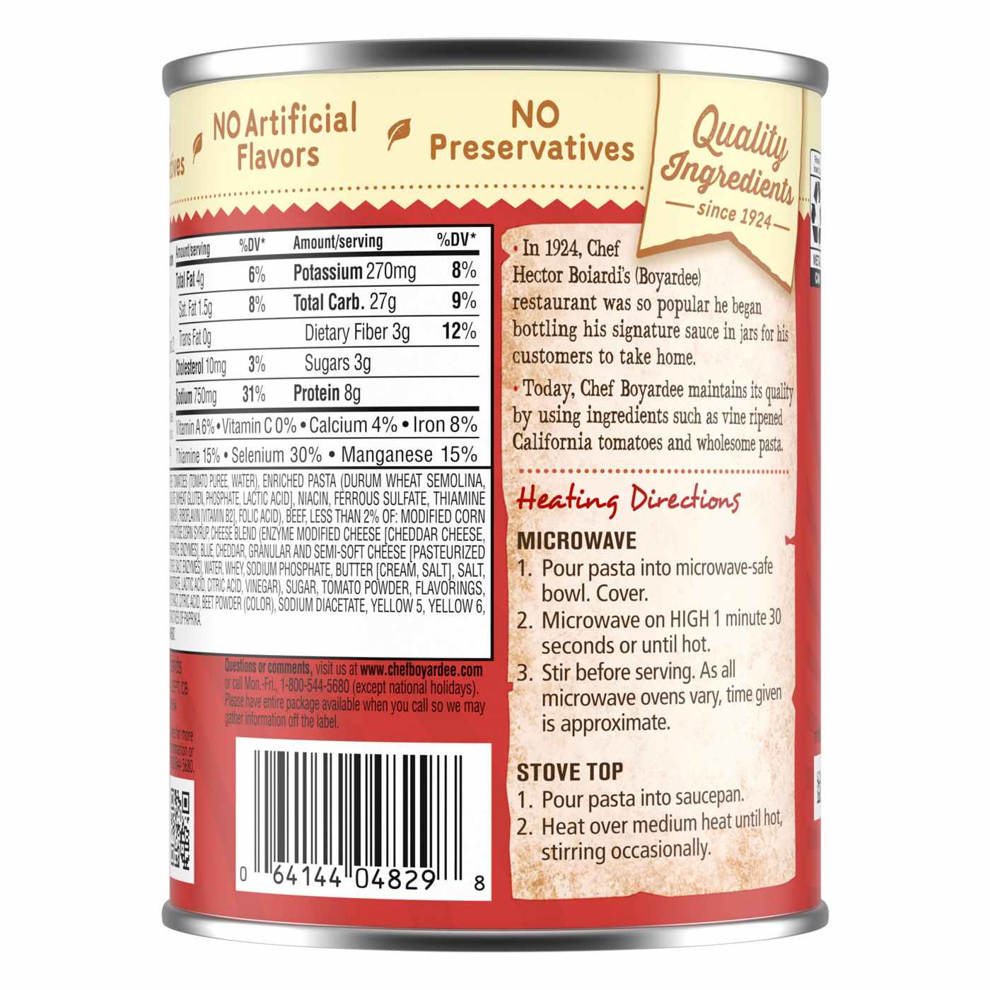 Chef Boyardee Cheesy Burger Macaroni; image 4 of 7