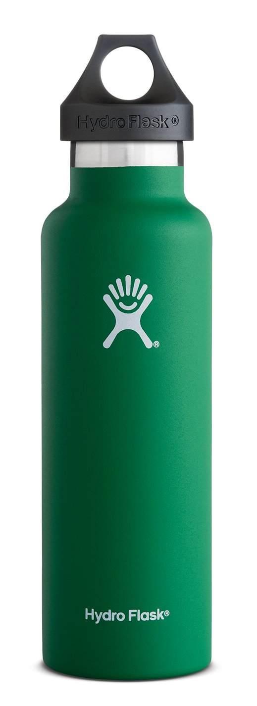 Forest Green Hydro Flask I got on OfferUp. It's used with a few minor flaws  but the color hides them really well. Not sure how someone kept a bottle  from so long