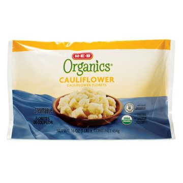 H-E-B Organics Steamable Cauliflower Florets, 16 oz