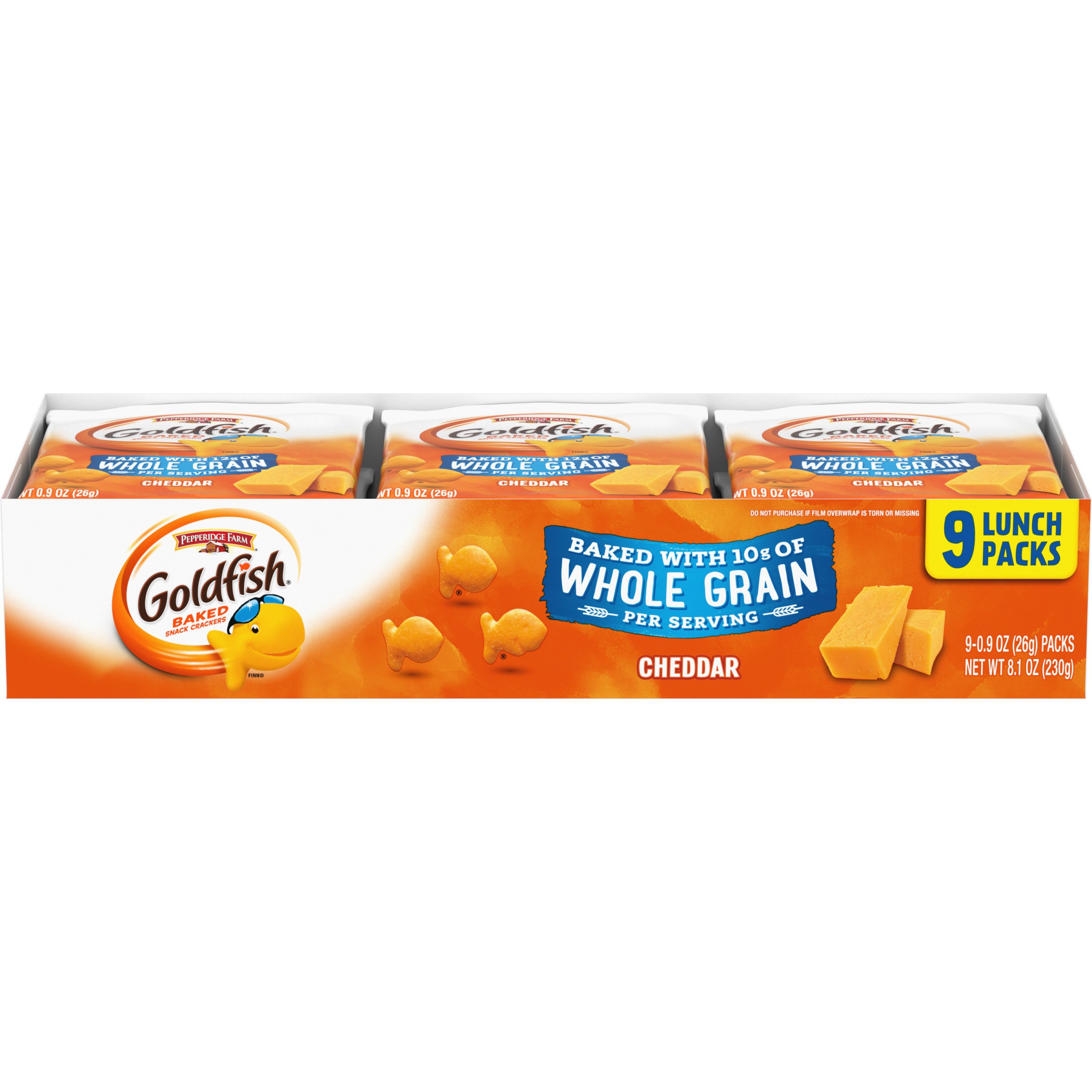 Pepperidge Farm Goldfish Whole Grain Cheddar Baked Snack Crackers