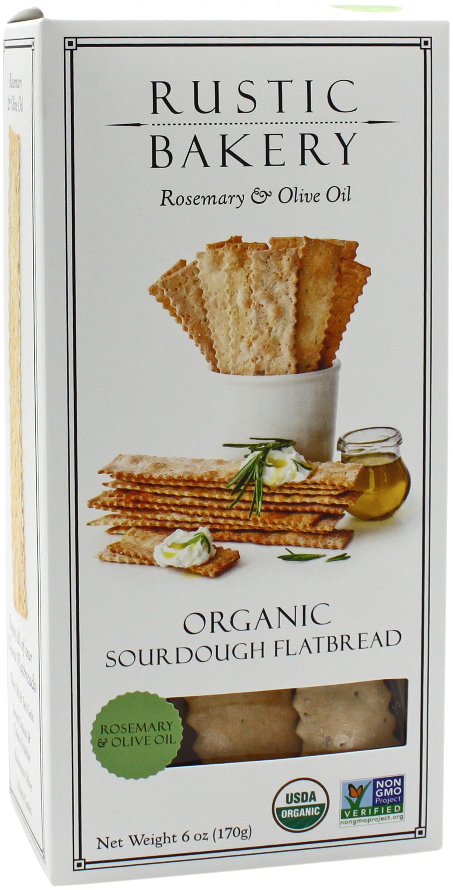 Rustic Bakery Rosemary & Olive Oil Organic Sourdough Flat Bread Shop