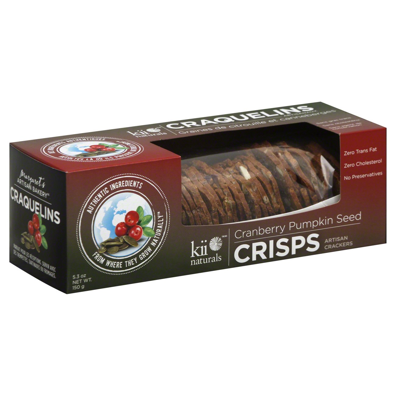 Kii Naturals Cranberry Pumpkin Seed Artisan Crisps Shop Crackers Breadsticks At H E B