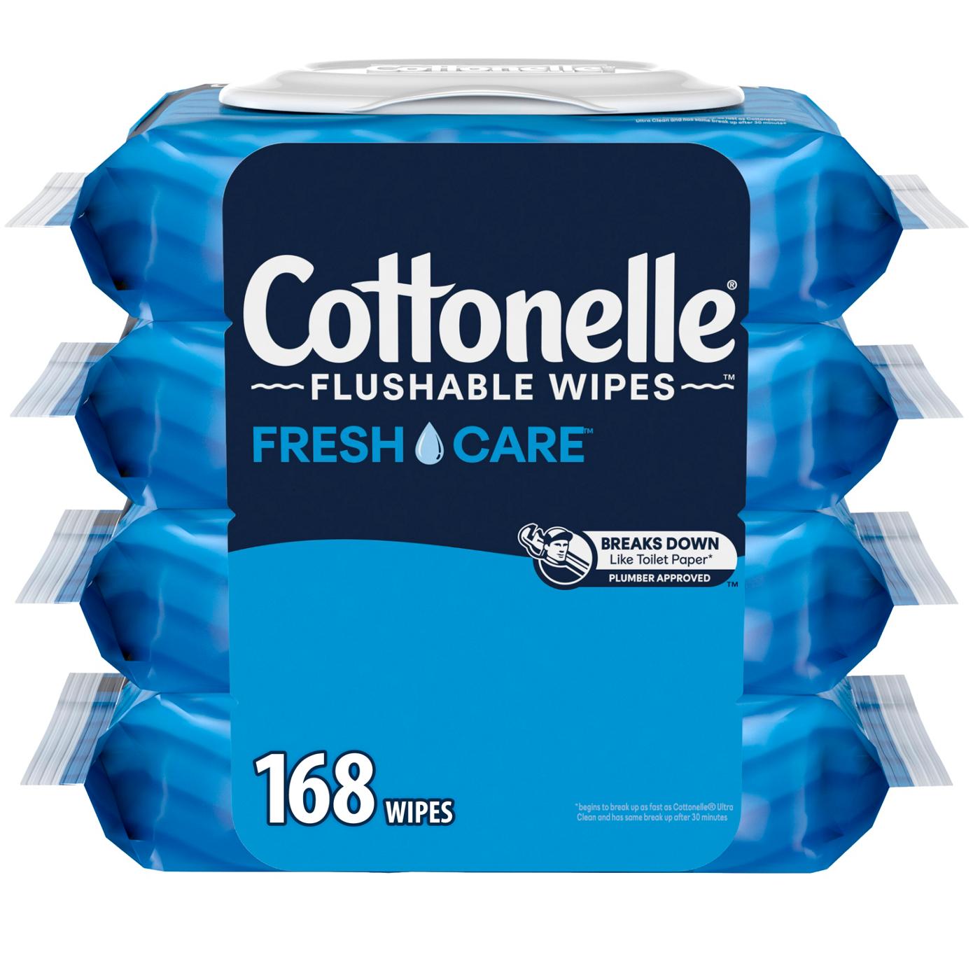 Cottonelle Fresh Care Flushable Wet Wipes; image 1 of 7