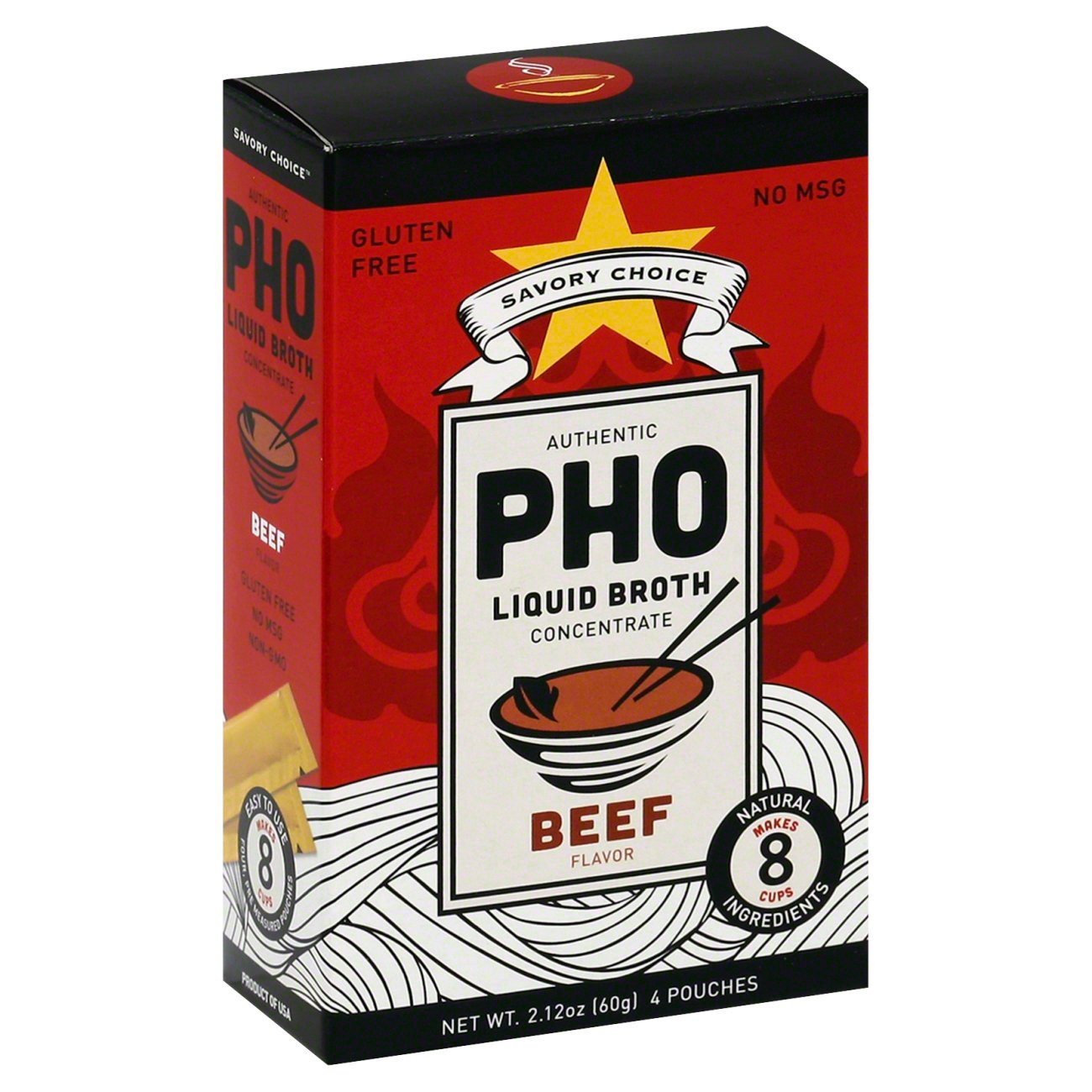 Savory Choice Authentic Pho Liquid Beef Broth Concentrate Shop Broth