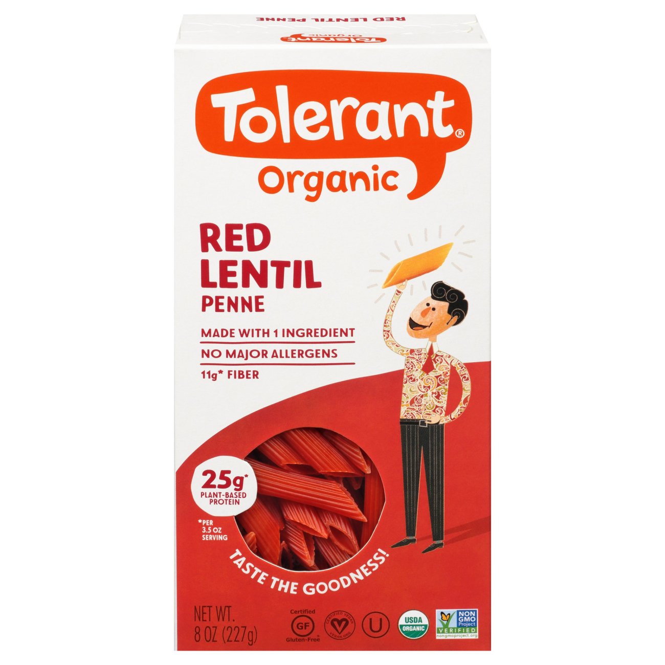 Tolerant Red Lentil Penne Pasta Shop Pasta at HEB