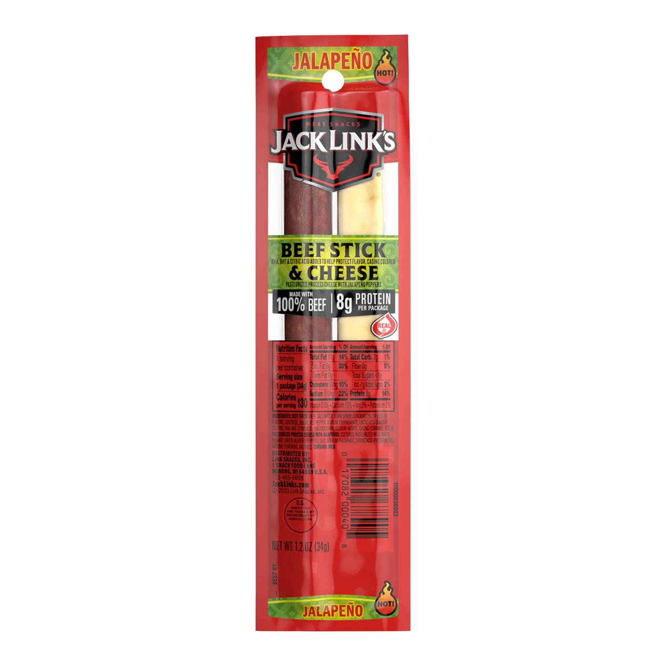 Jack Links Beef And Cheese Snack Jalapeno Sizzle Shop Jerky At H E B