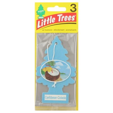 Little Trees Car Air Fresheners - Caribbean Colada, 3 pk