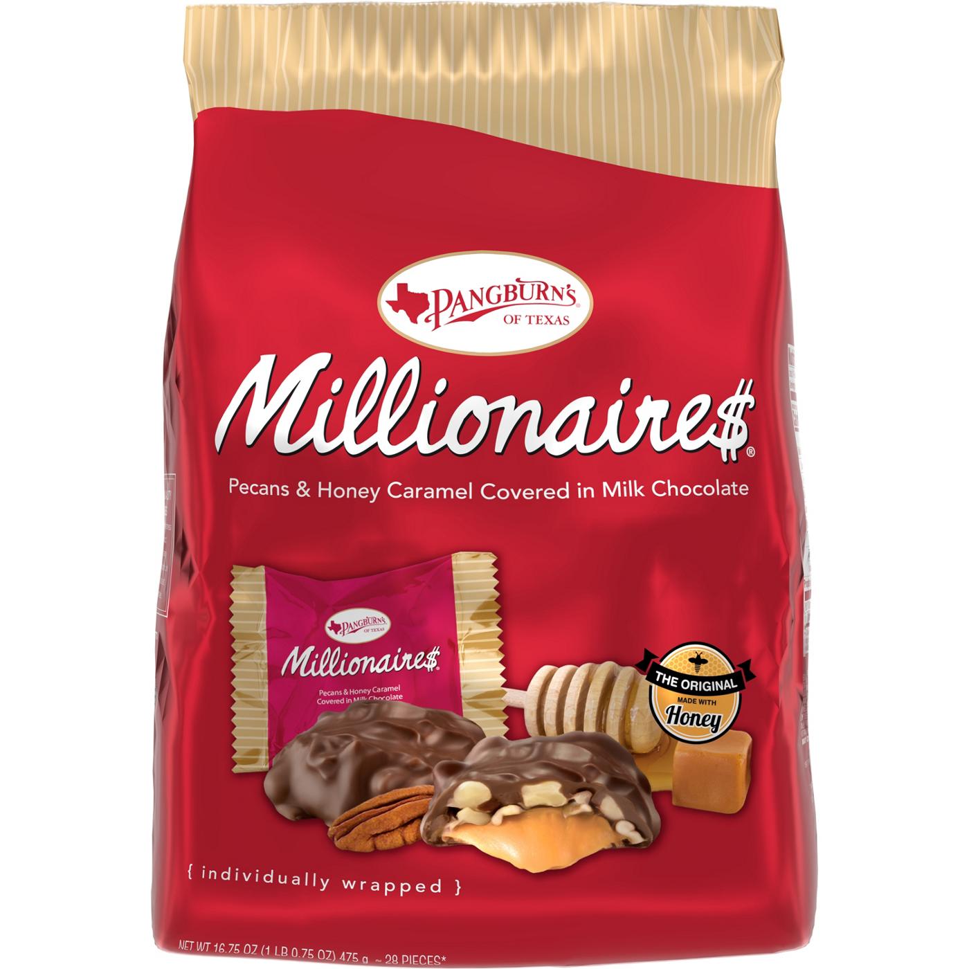 Pangburn's Millionaires Milk Chocolate Covered Pecans & Honey Caramel Candy; image 7 of 9