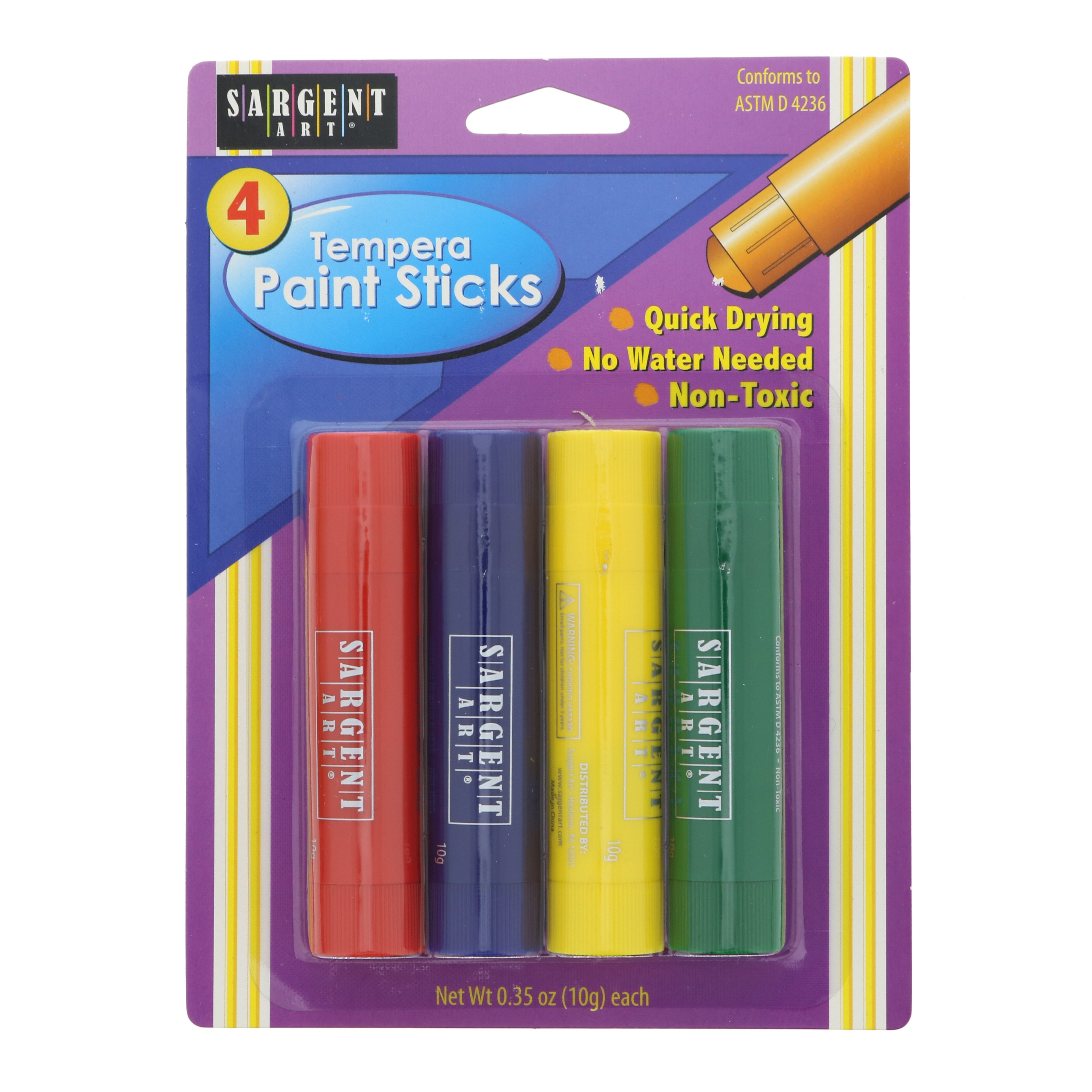 Sargent Art Tempera Paint Sticks Primary Shop Craft Basics at HEB
