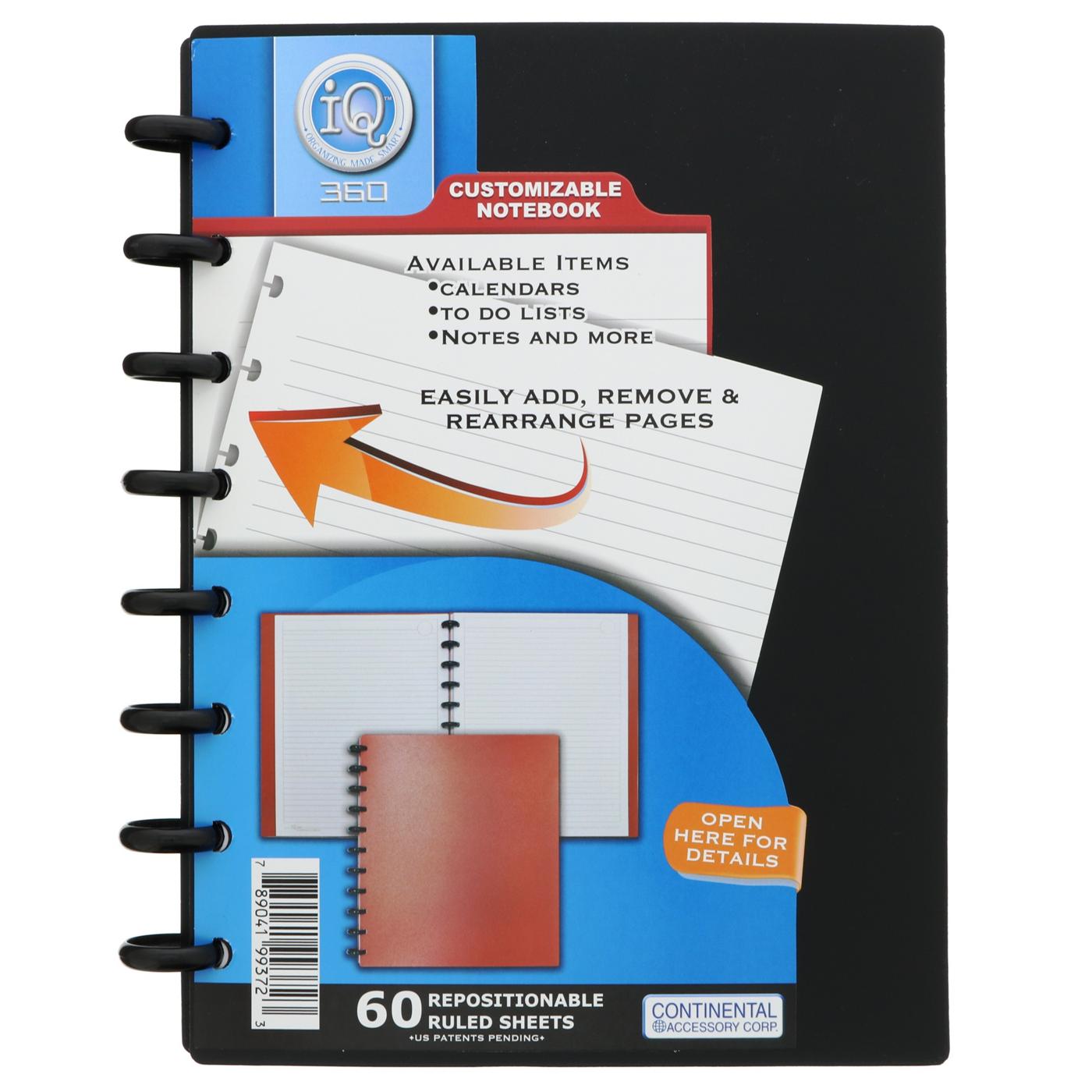 Continental Accessory iQ 360 Pp Medium Solid Notebook, Colors May Vary; image 1 of 2