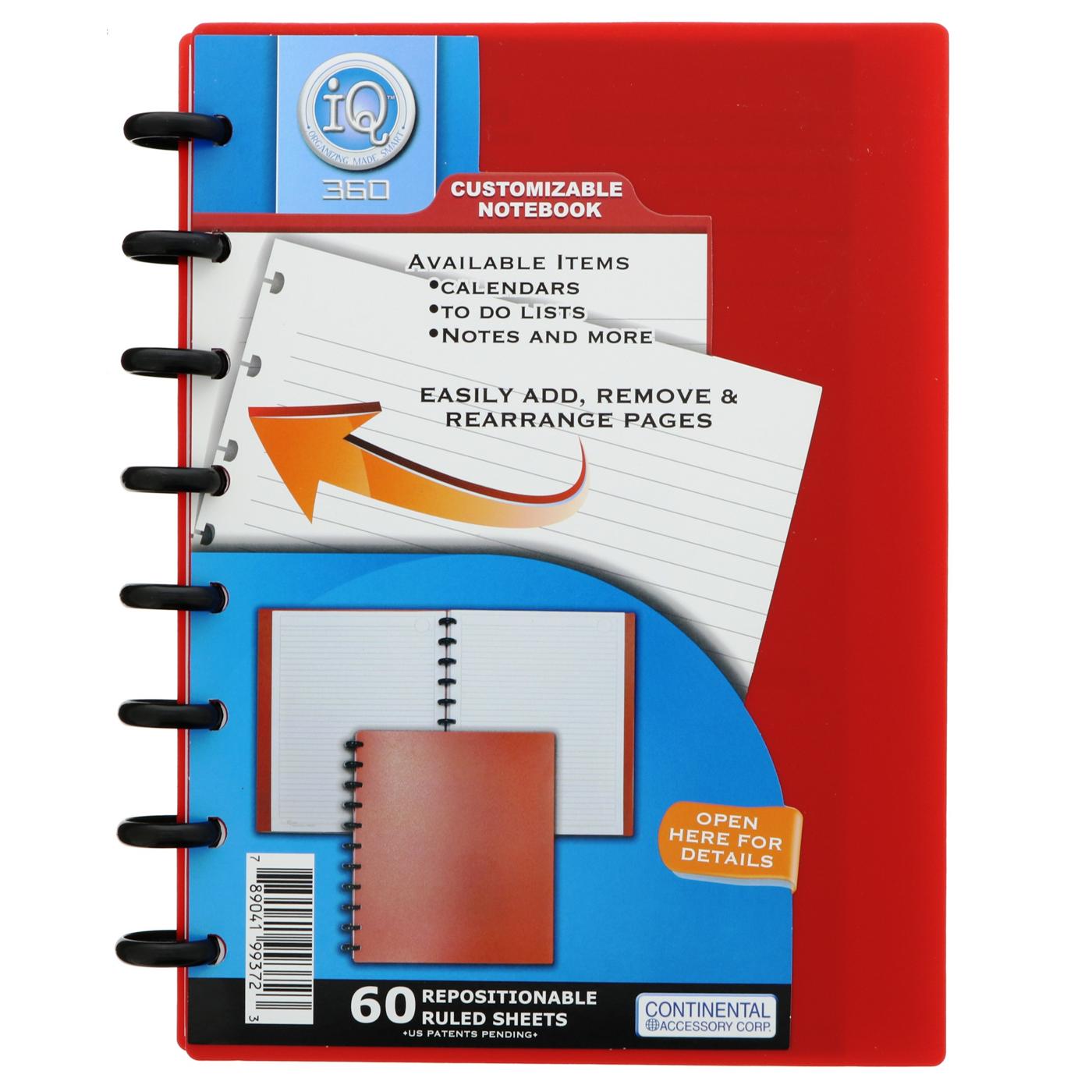 Continental Accessory iQ 360 Pp Medium Solid Notebook, Colors May Vary; image 2 of 2