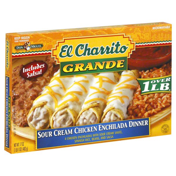 Don Miguel El Charrito Grande Chicken Enchilada Dinner Shop Entrees
