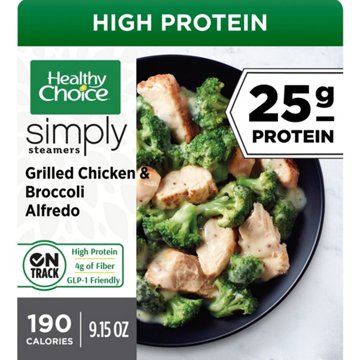Healthy Choice Simply Steamers Grilled Chicken & Broccoli Alfredo Frozen Meal
