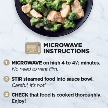 Healthy Choice Simply Steamers Grilled Chicken & Broccoli Alfredo Frozen Meal