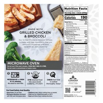 Healthy Choice Simply Steamers Grilled Chicken & Broccoli Alfredo Frozen Meal