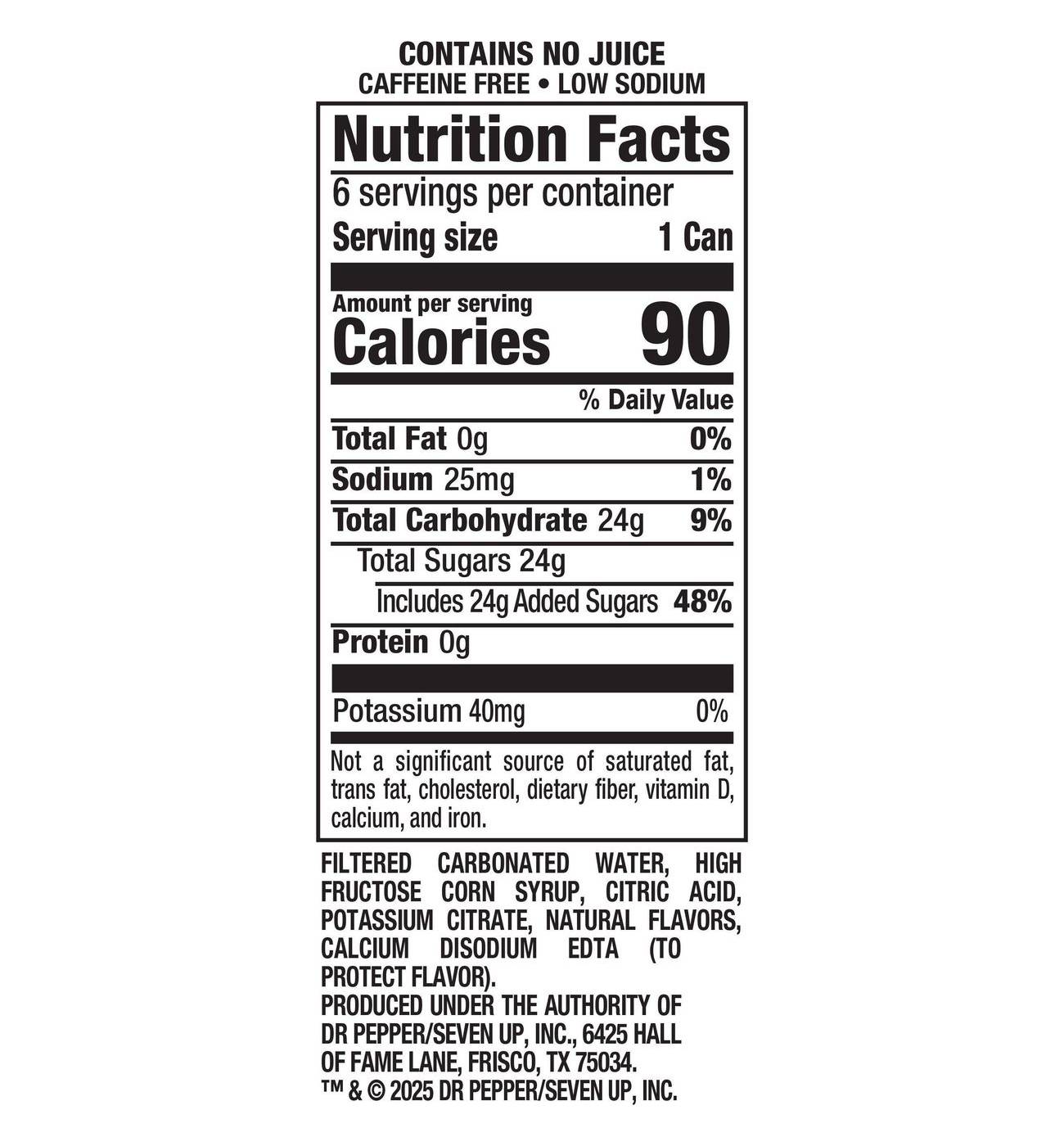 7UP Lemon Lime Soda 6 pk Cans; image 7 of 8