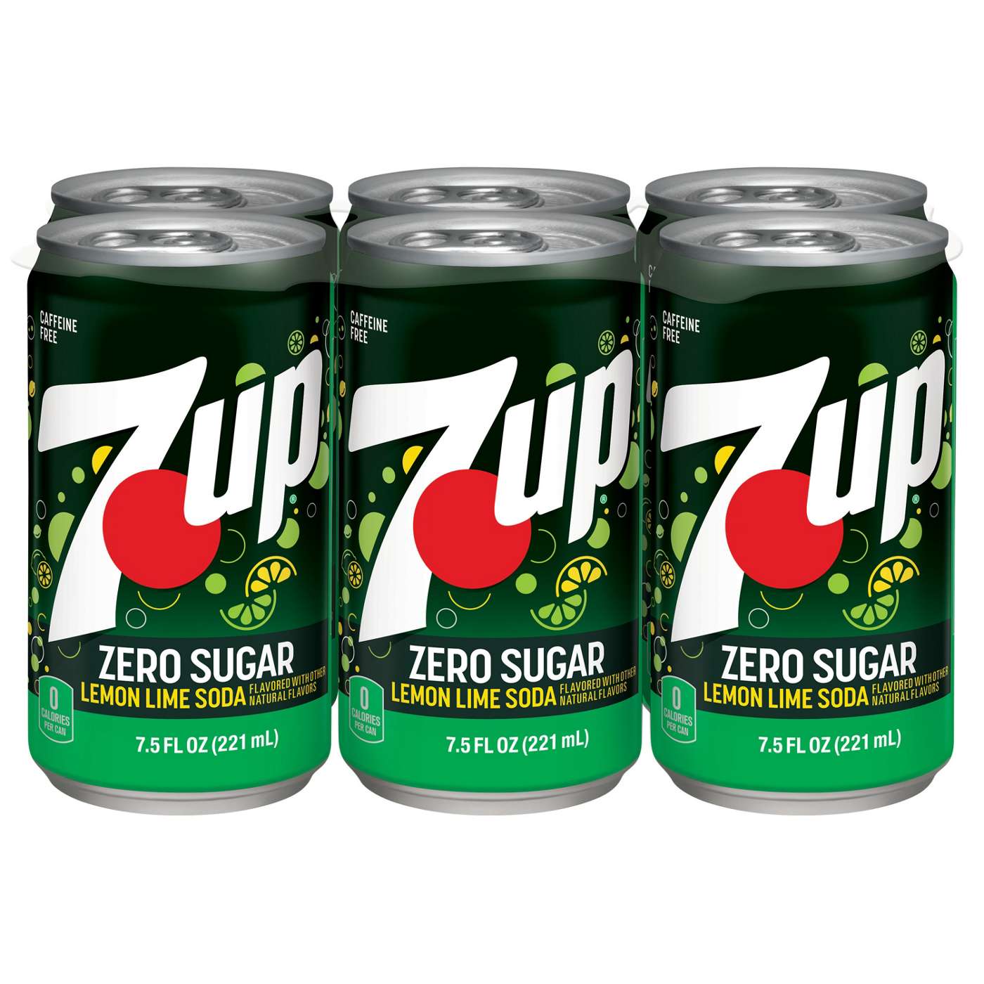 7UP Zero Sugar Lemon Lime Soda 6 pk Cans; image 3 of 5