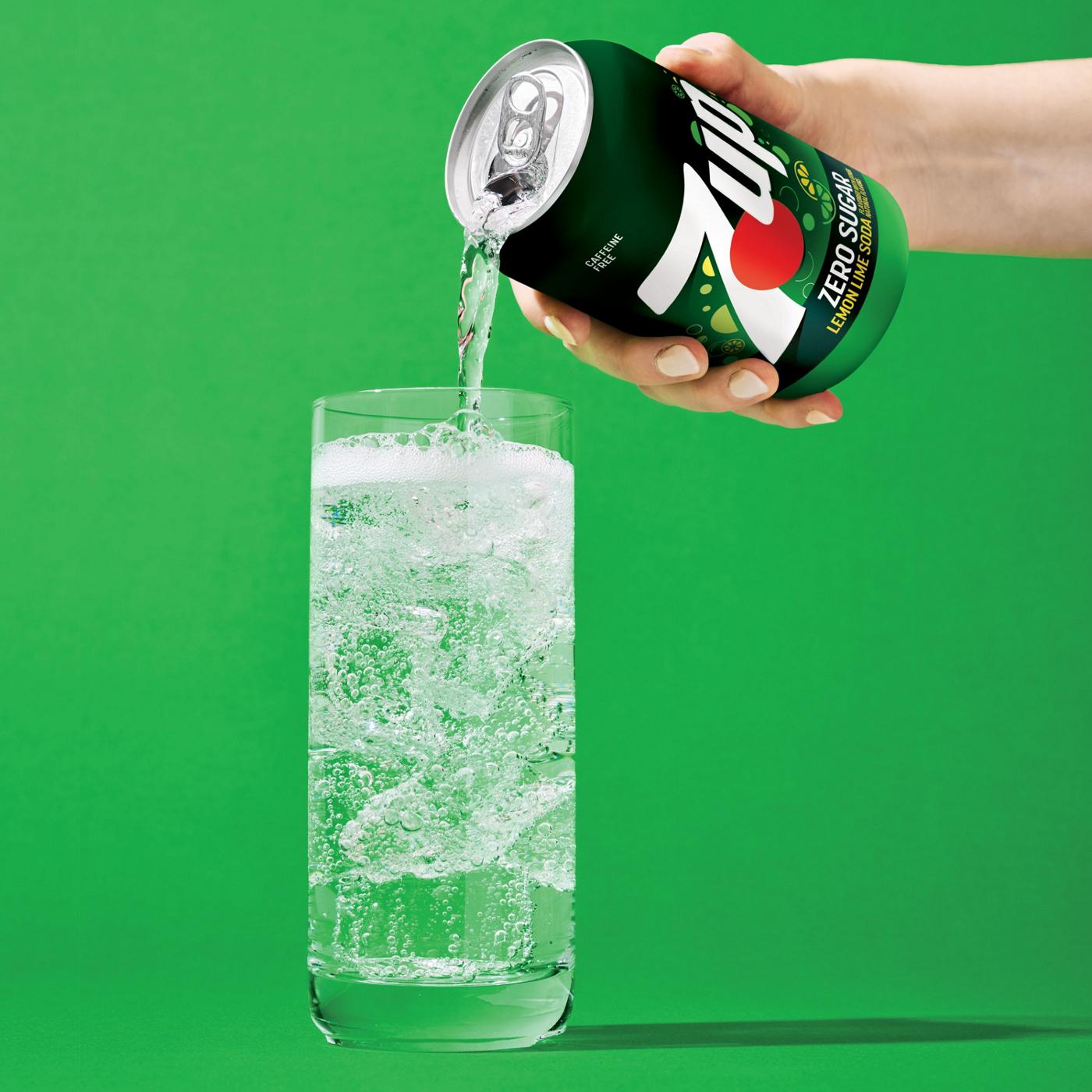 7UP Zero Sugar Lemon Lime Soda 6 pk Cans; image 5 of 5