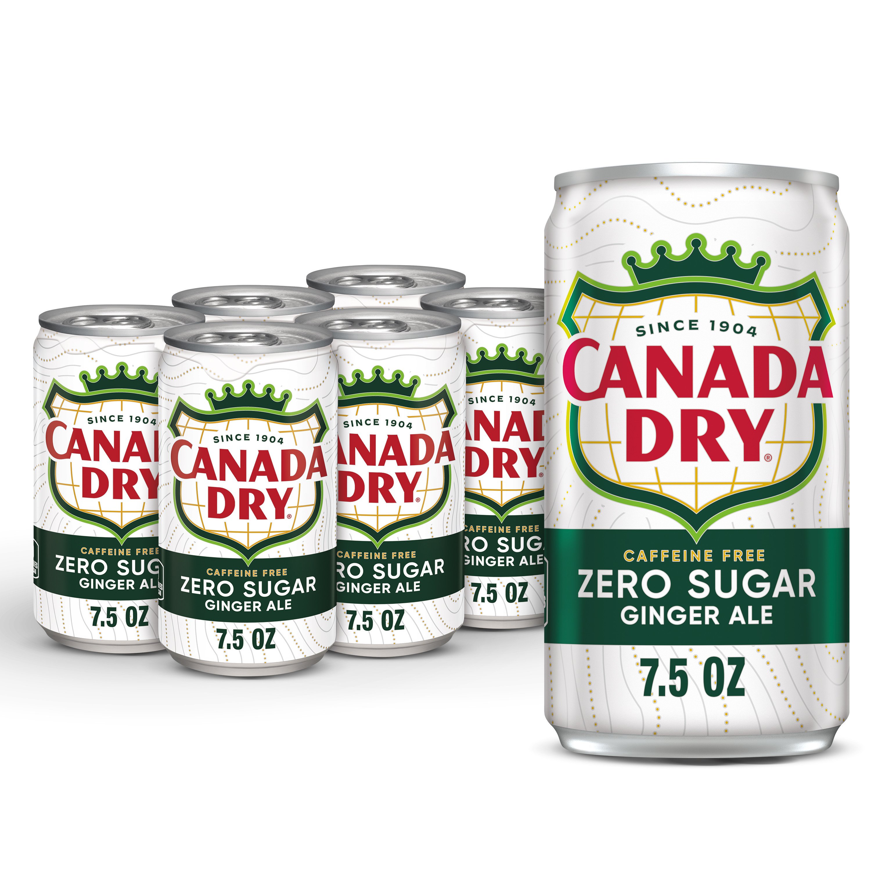 Canada Dry Zero Sugar Ginger Ale Soda 6 pk Cans Shop Soda at HEB