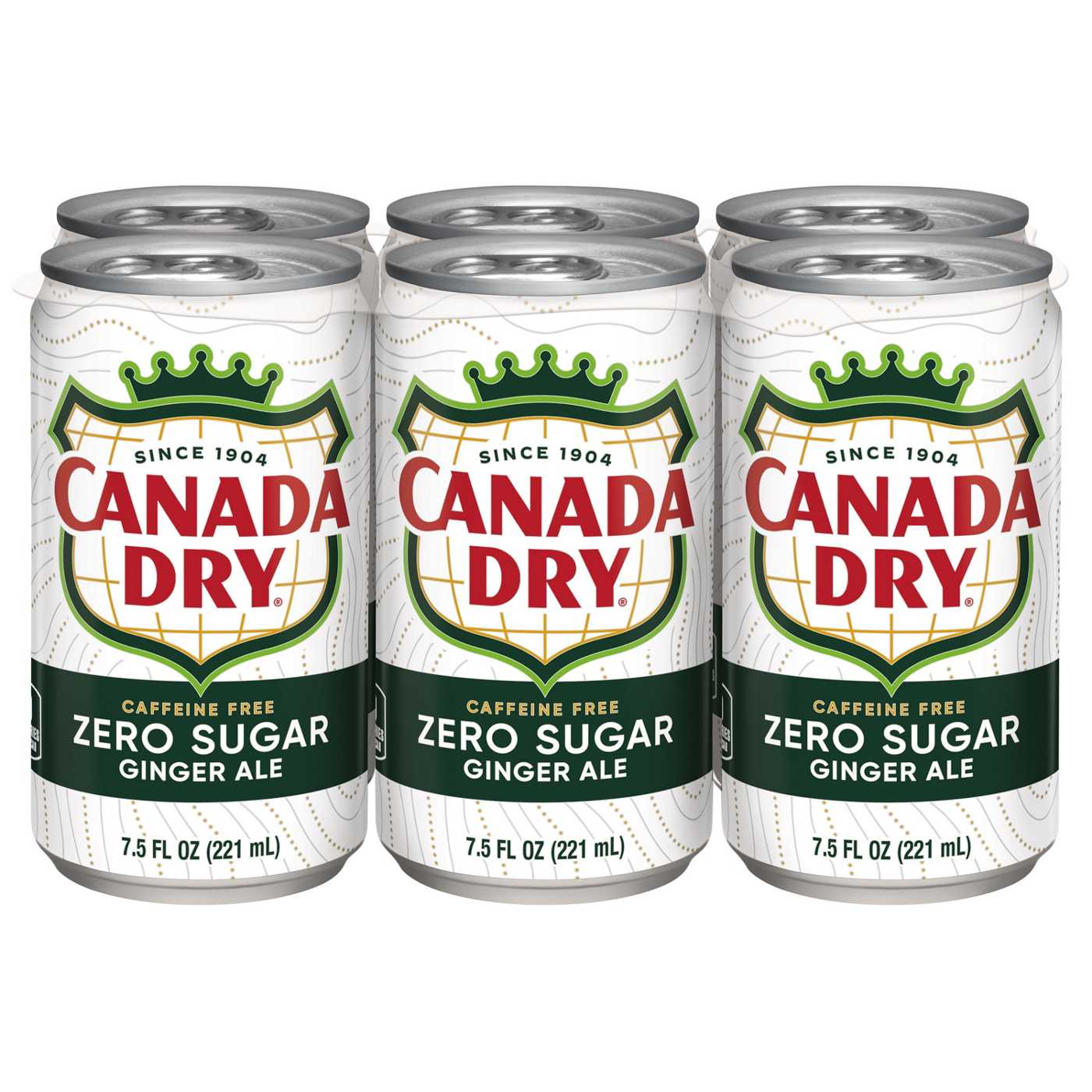 Canada Dry Zero Sugar Ginger Ale Soda 6 pk Cans; image 4 of 6