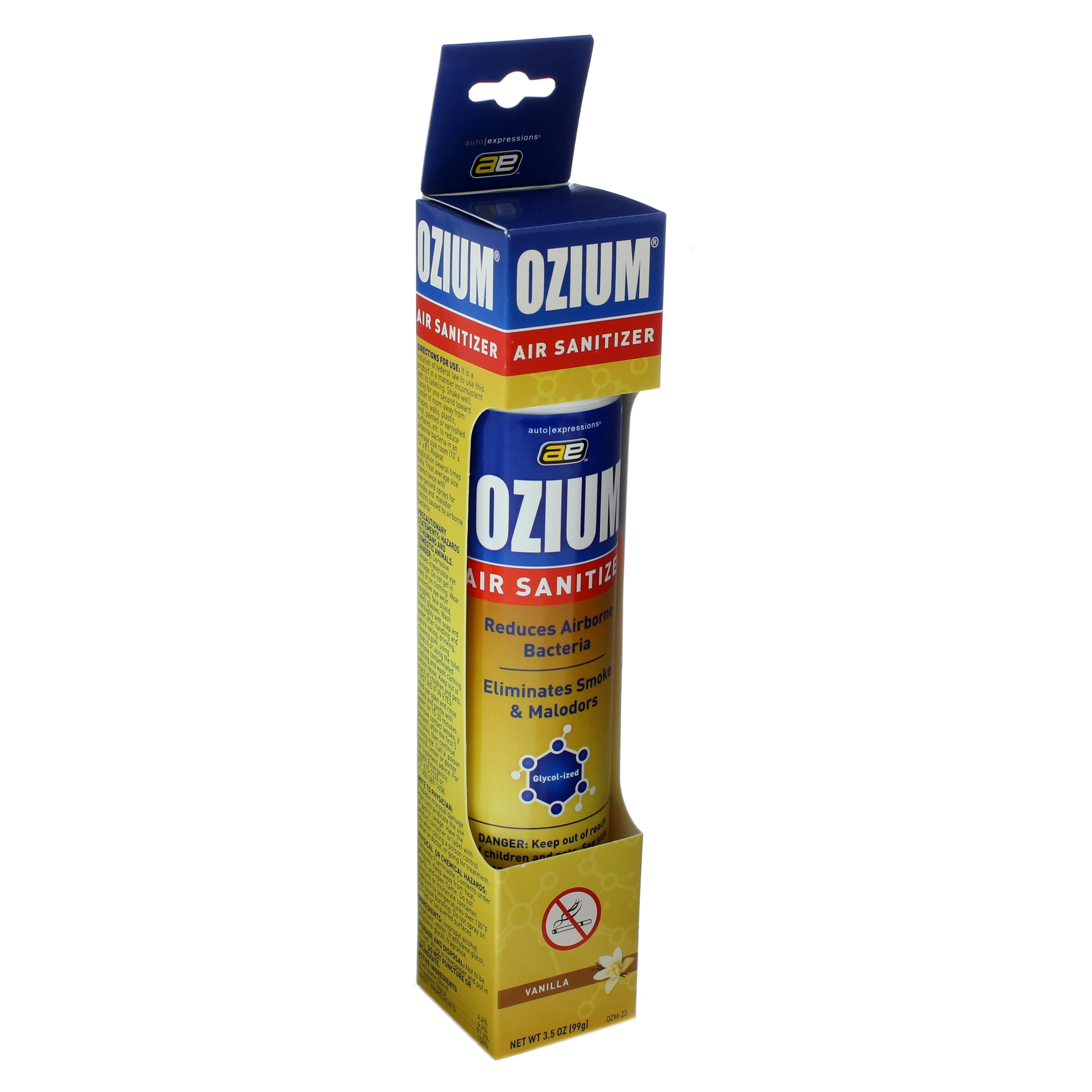 Auto Expressions Ozium Aerosol Auto Air Freshener, Vanilla Scent Shop