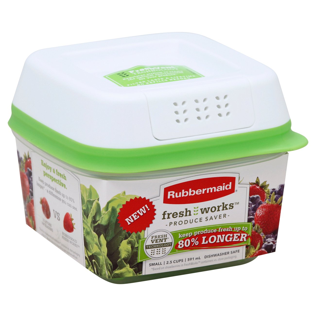 Rubbermaid FreshWorks Produce Saver, Small Shop Food Storage at HEB
