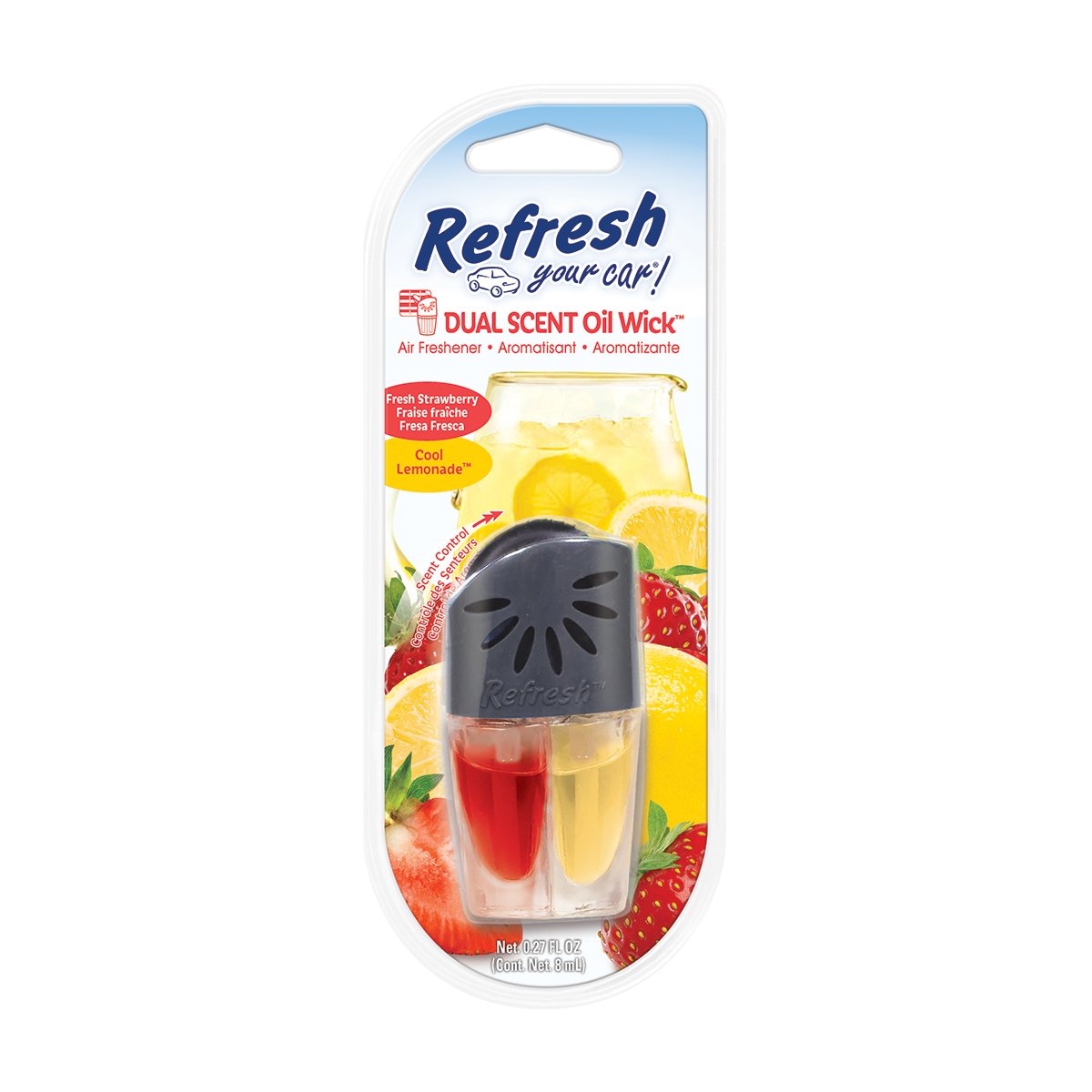 Refresh You Car! Refresh Your Car! Dual Scent Oil Wick, Fresh