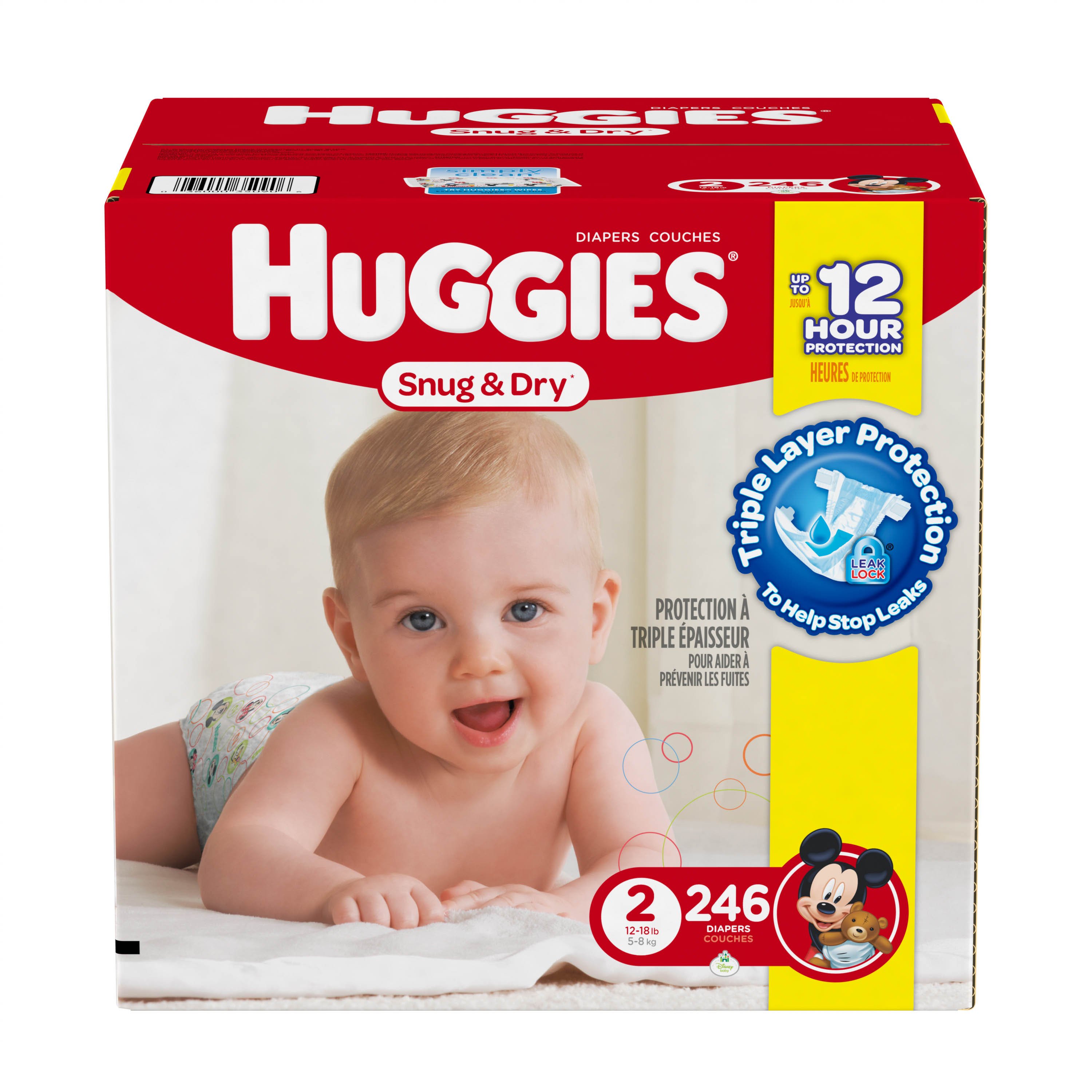 Huggies Snug & Dry Diapers 246 ct Shop Diapers at HEB