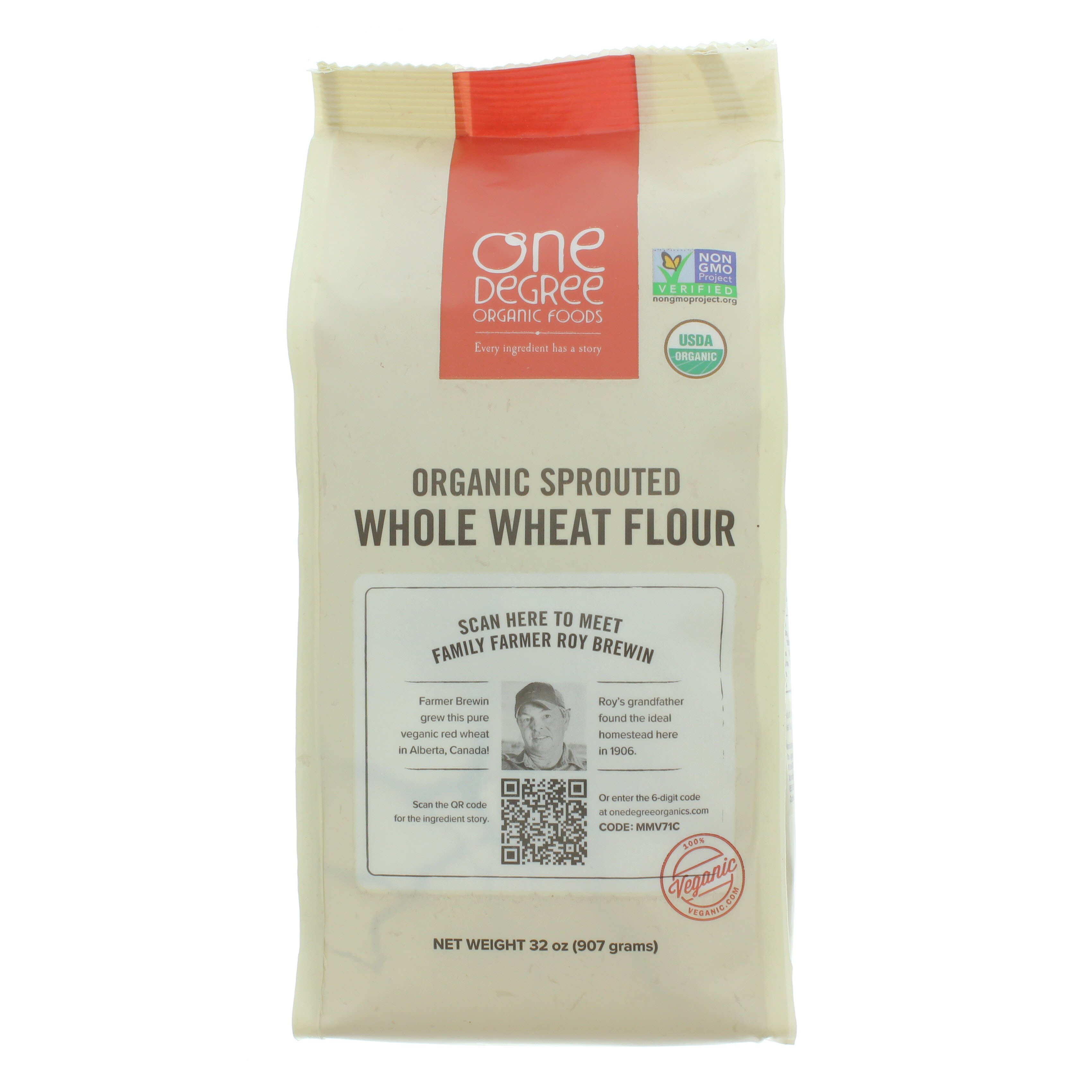 One Degree Organic Foods Sprouted Whole Wheat Flour Shop Flour at HEB