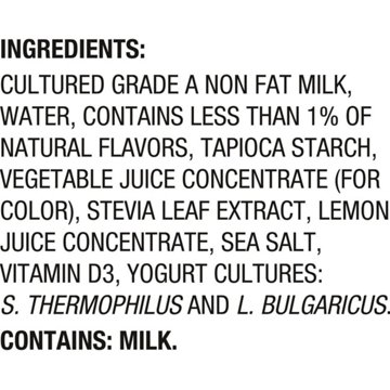 Oikos Triple Zero 15g Protein Sugar Free Non Fat Blended 4 pk Greek Yogurt - Strawberry, 5.3 oz