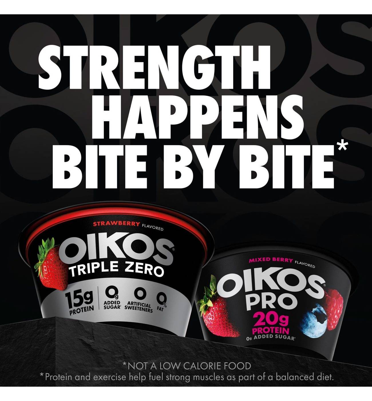 Oikos Triple Zero 15g Protein Sugar Free Non Fat Blended 4 pk Greek Yogurt - Strawberry; image 9 of 10