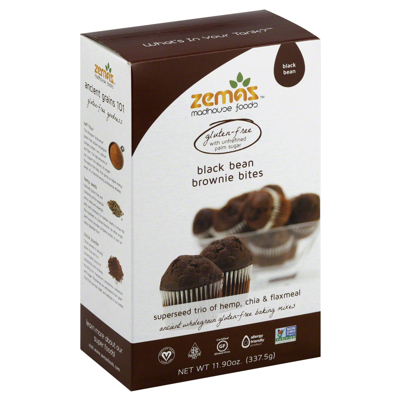 Zemas Black Bean Brownie Bites Mix Shop Baking Mixes at HEB