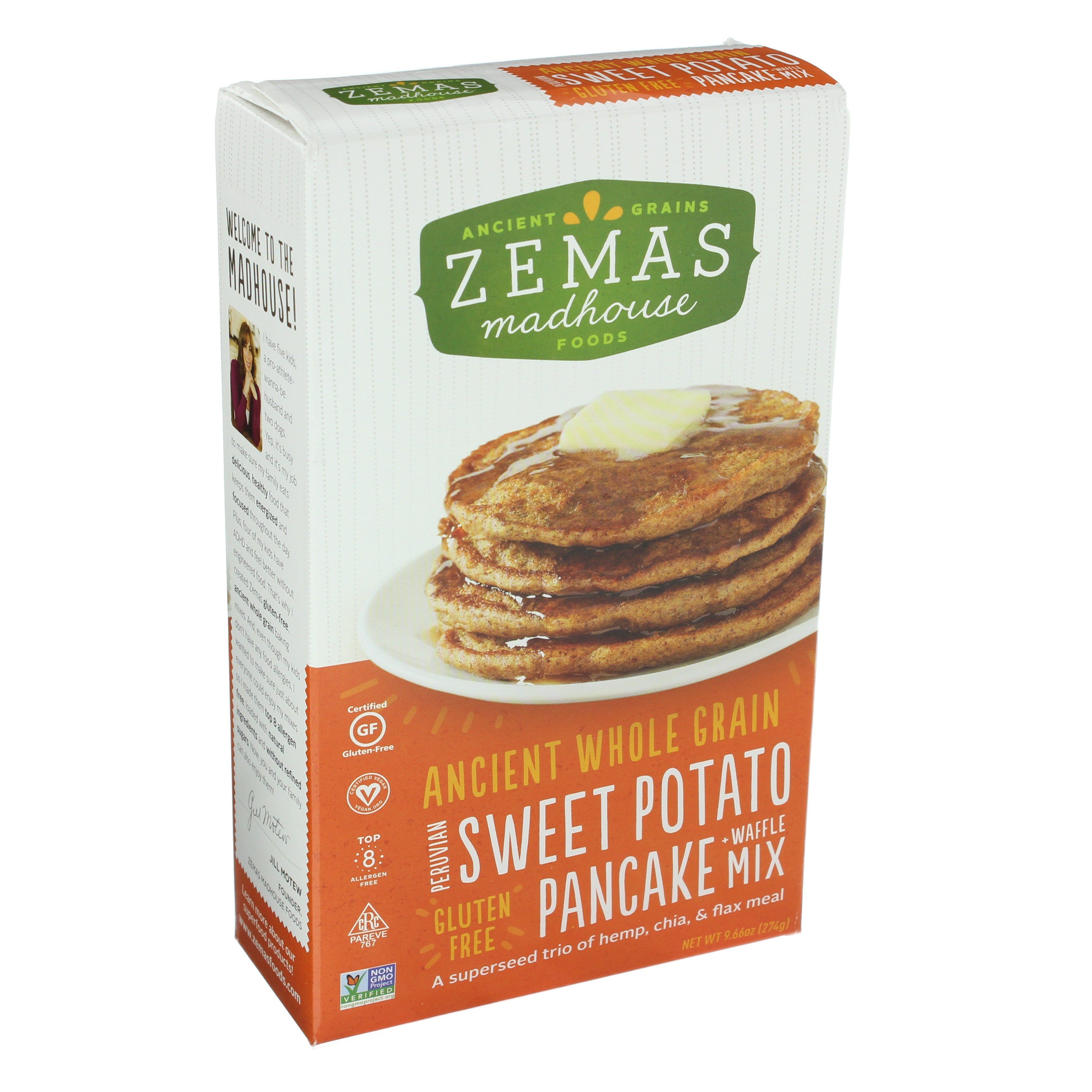 Zemas Sweet Potato Waffle And Pancake Mix Shop Pancake mixes at HEB