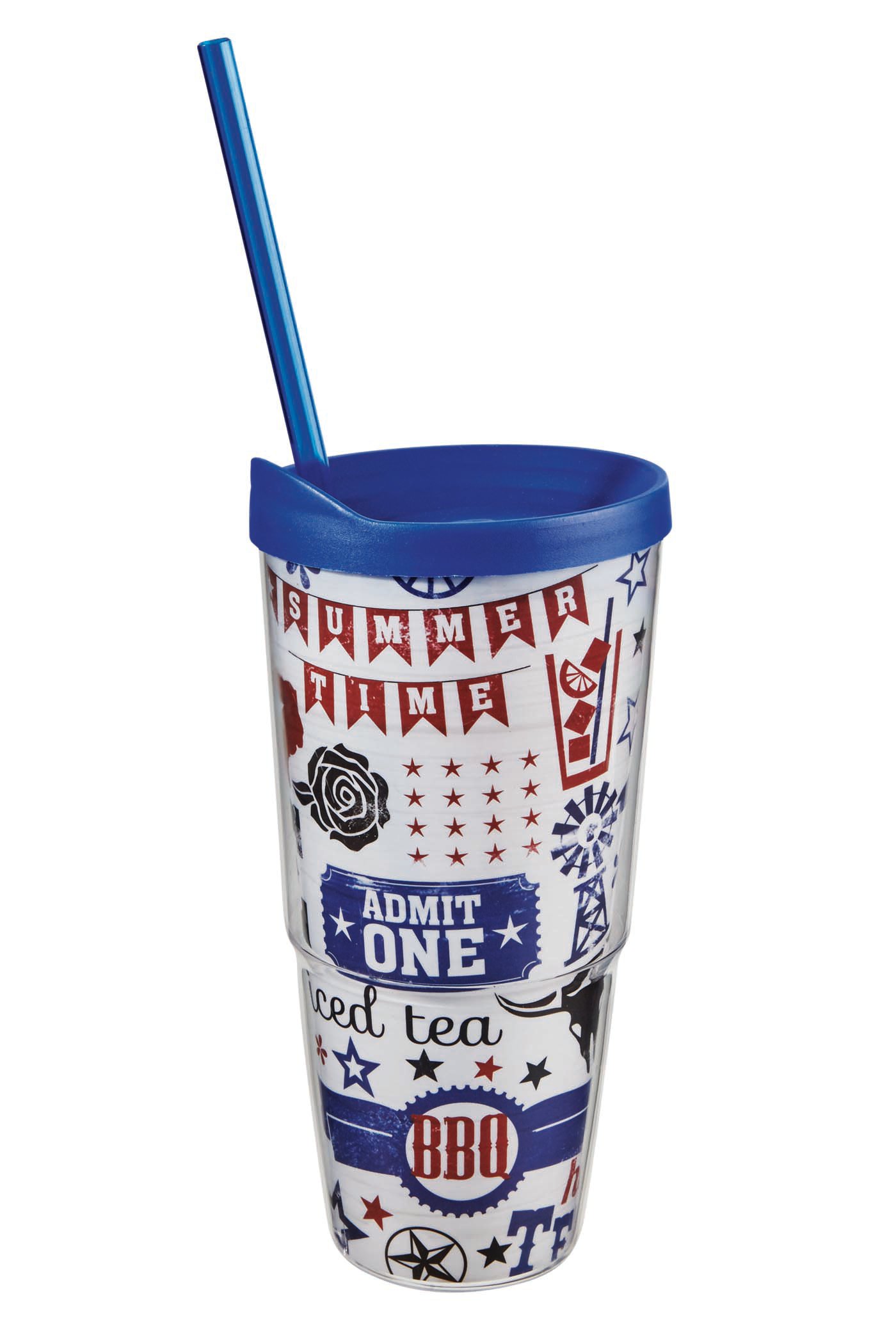 Dining Style Vintage Texas Double Wall Tumbler Texas Fair Shop Travel
