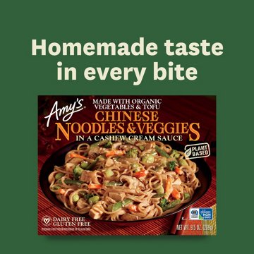 Amy's 14g Protein Dairy Free Chinese Noodles & Veggies
