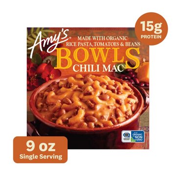 Amy's 15g Protein Chili Mac Bowl