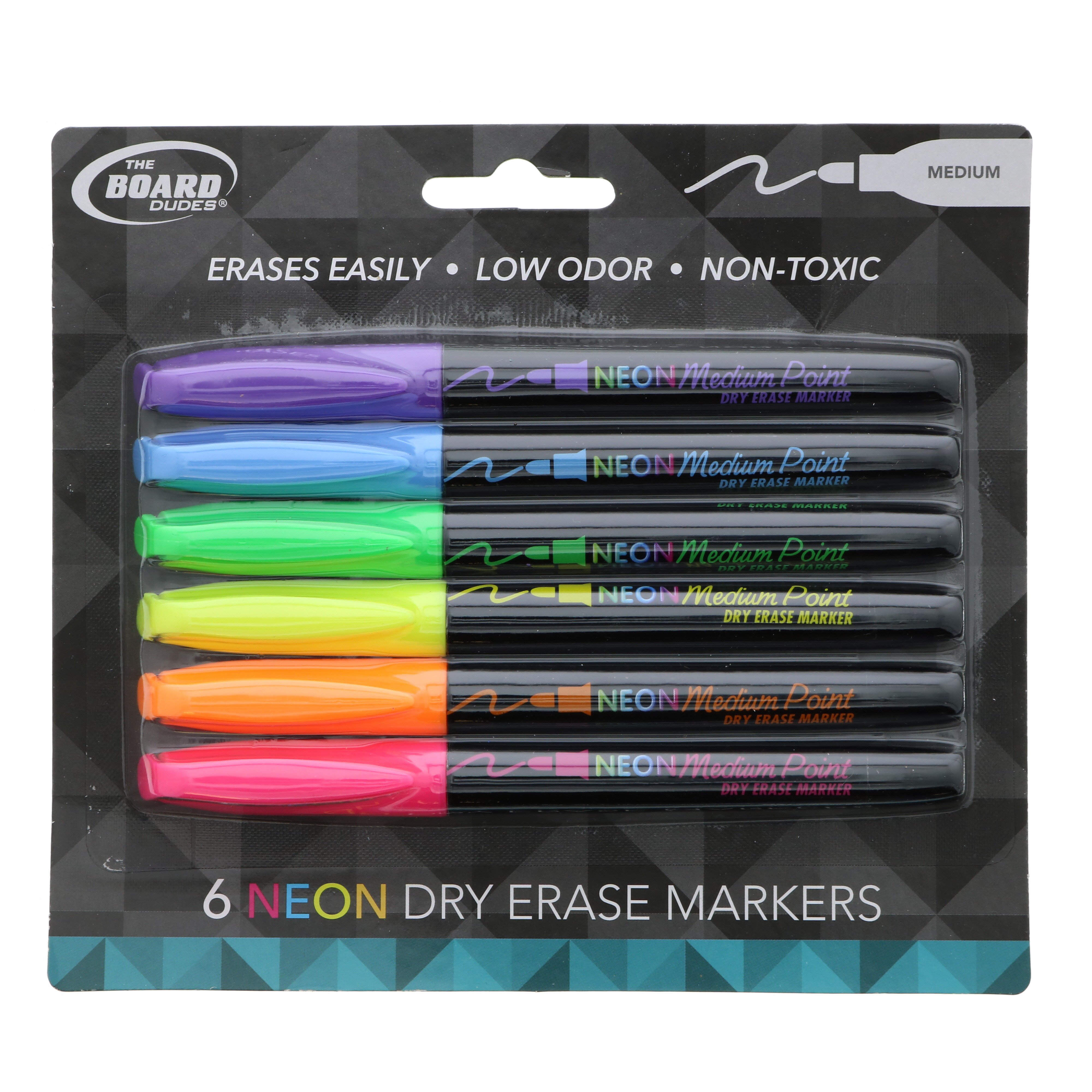 BRIGHTEN YOUR IDEAS WITH THE BOARD DUDES CYJ58 NEON DRY ERASE MARKERS! 