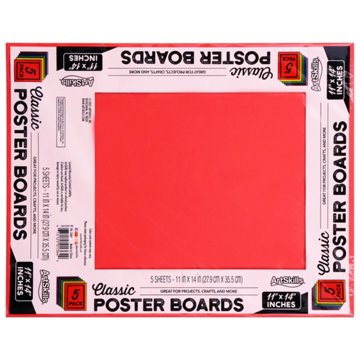 ArtSkills Poster Boards - Assorted Colors, 5 pc