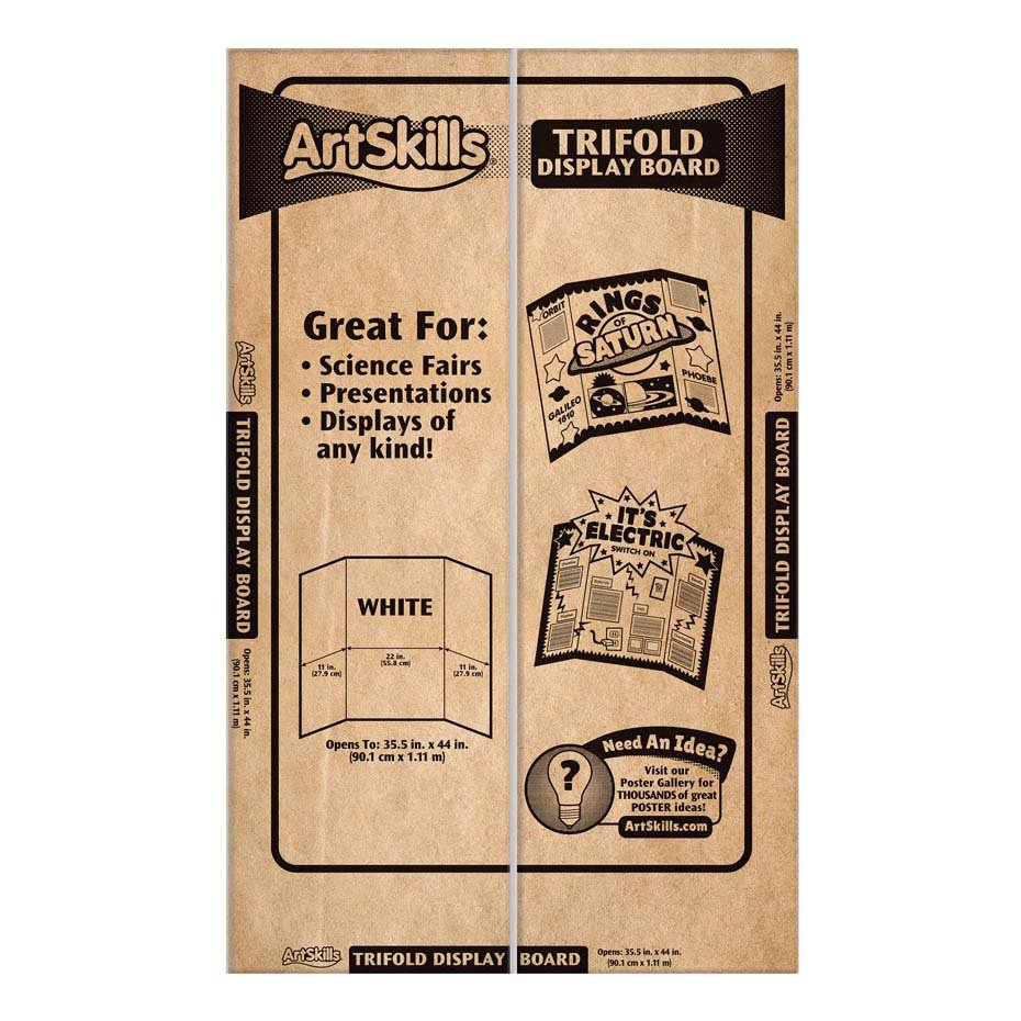 ArtSkills Trifold Poster Board 28 X 40 Tri Fold Poster Boards
